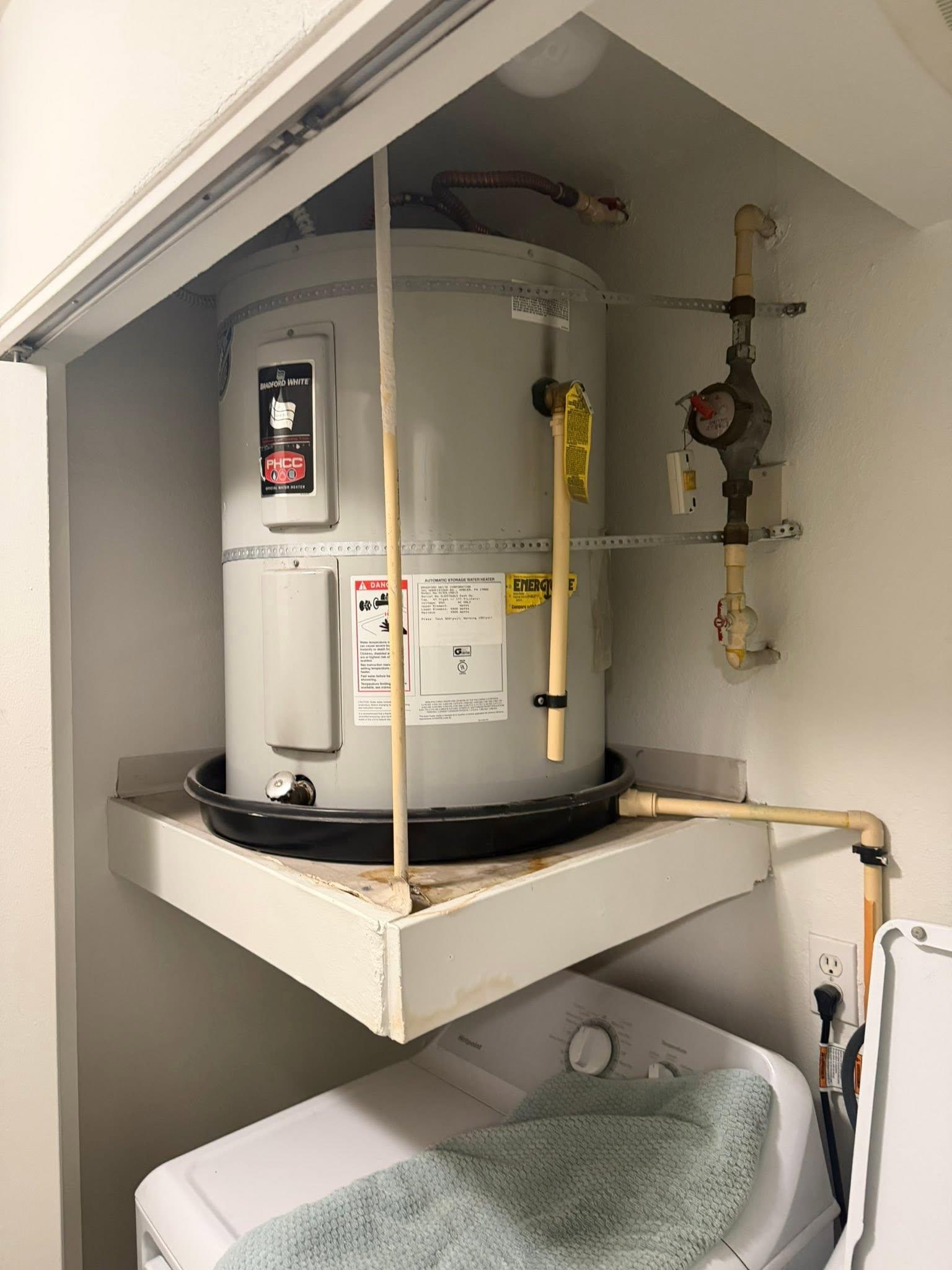 Professionally installed residential water heater by Parson Plumbing